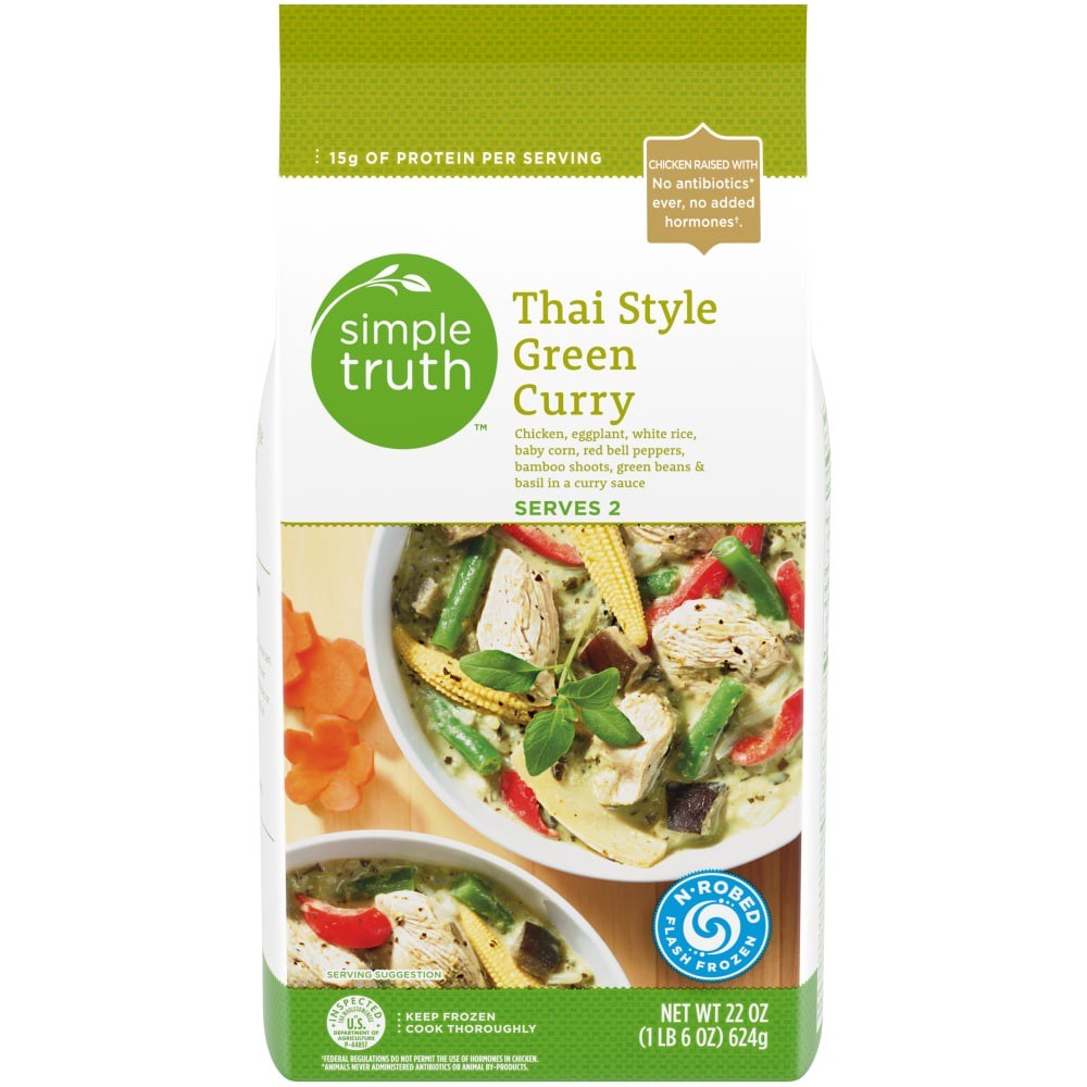 slide 2 of 3, Simple Truth Thai Style Green Curry, 22 oz