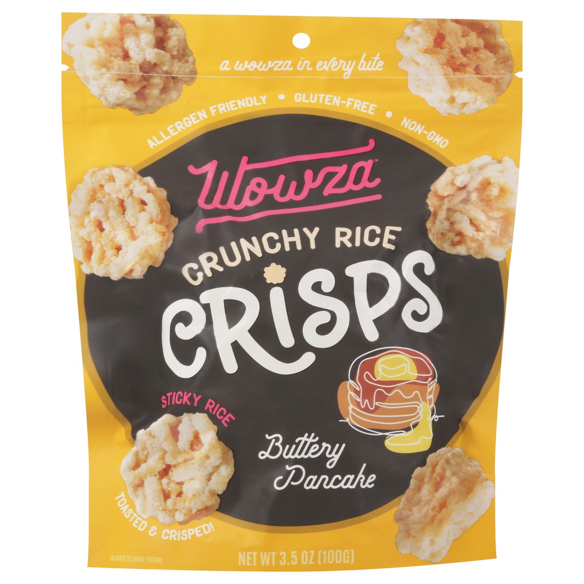 slide 3 of 14, Wowza Buttery Pancake Rice Crisp 3.5oz - 3.5 OZ, 3.5 oz