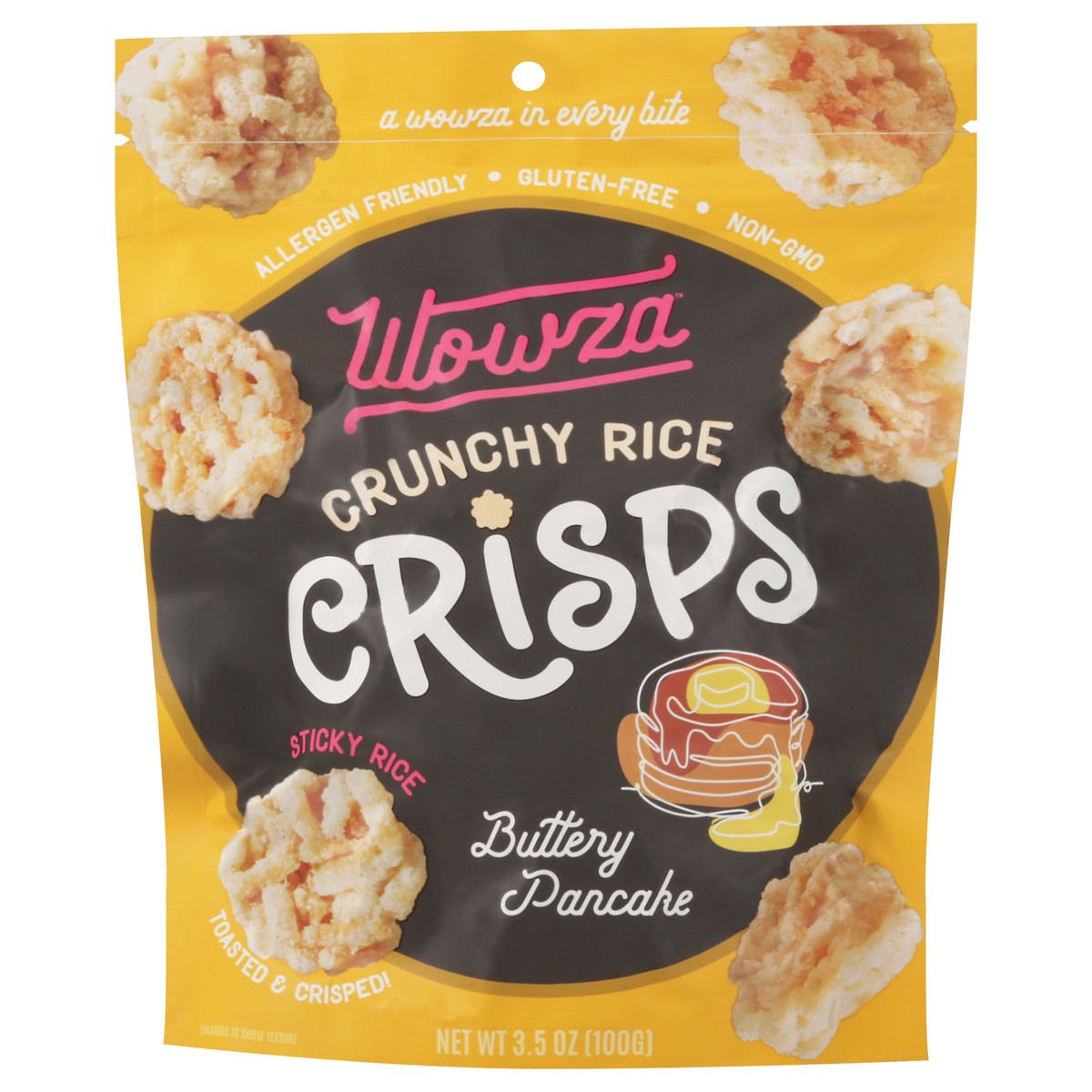 slide 13 of 14, Wowza Buttery Pancake Rice Crisp 3.5oz - 3.5 OZ, 3.5 oz