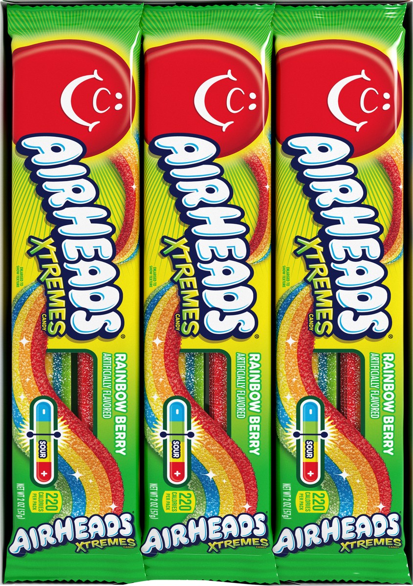 slide 8 of 8, Airheads Xtremes Sour Belts, 2 oz