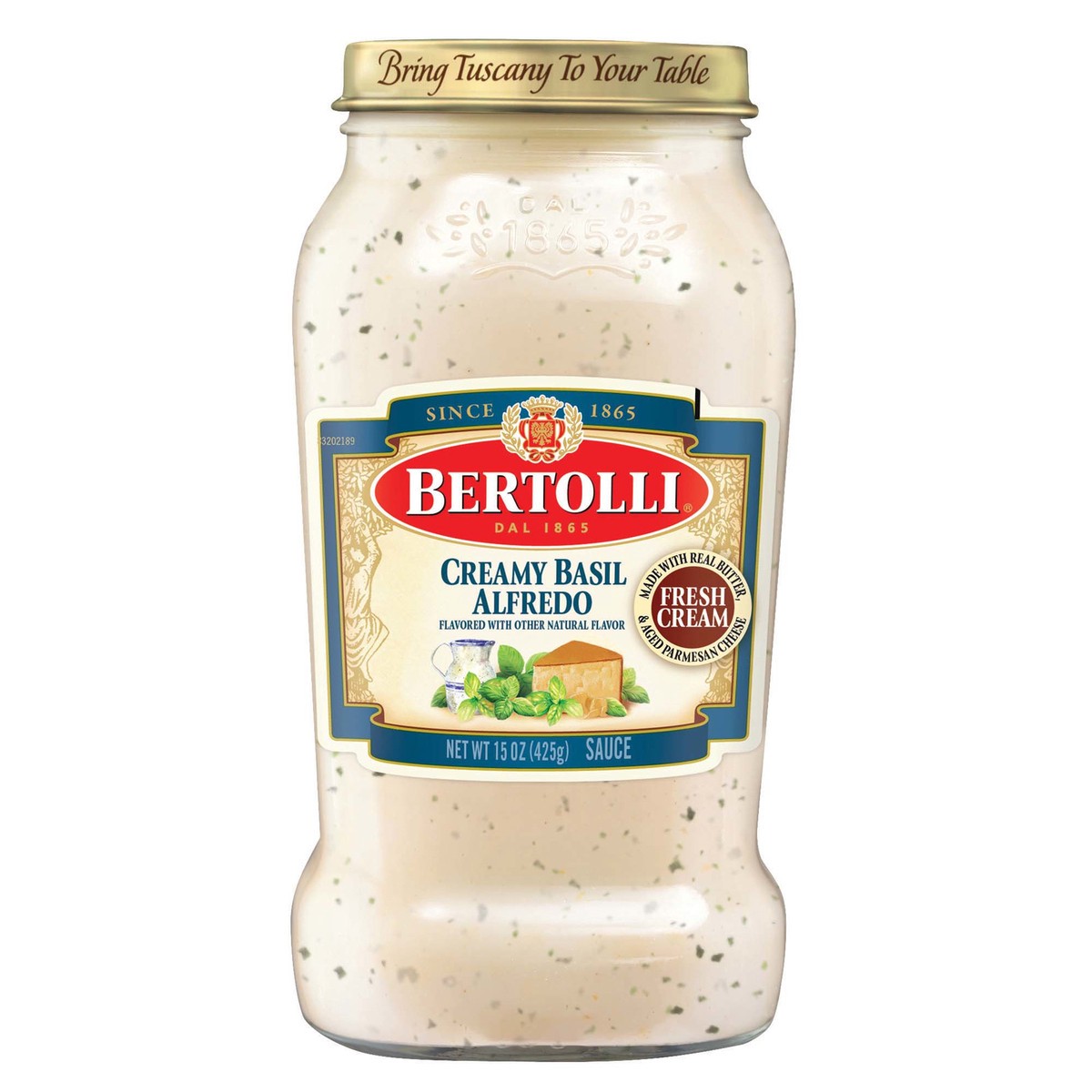 slide 1 of 9, Bertolli Creamy Basil Alfredo Sauce, 15 oz, 15 oz