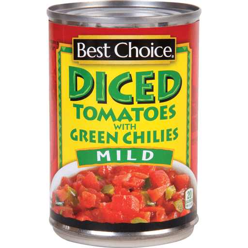 slide 1 of 1, Best Choice Tomatoes With Green Chilies-Mild, 10 oz