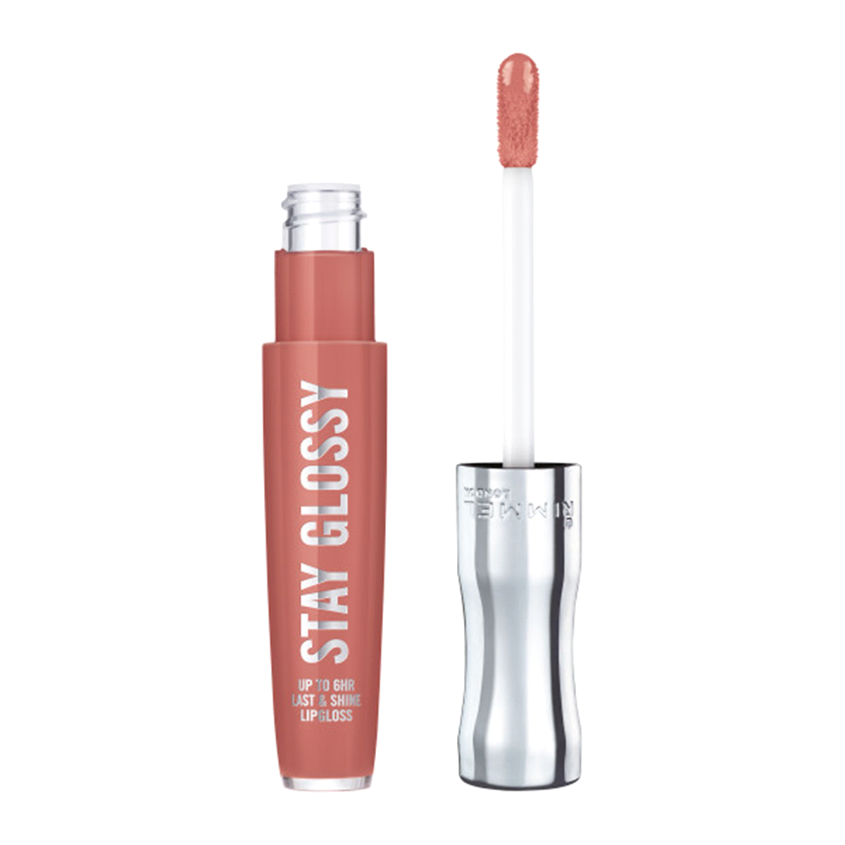 slide 1 of 5, Rimmel London Rimmel Stay Glossy Lip Gloss Sippin, 0.18 fl oz