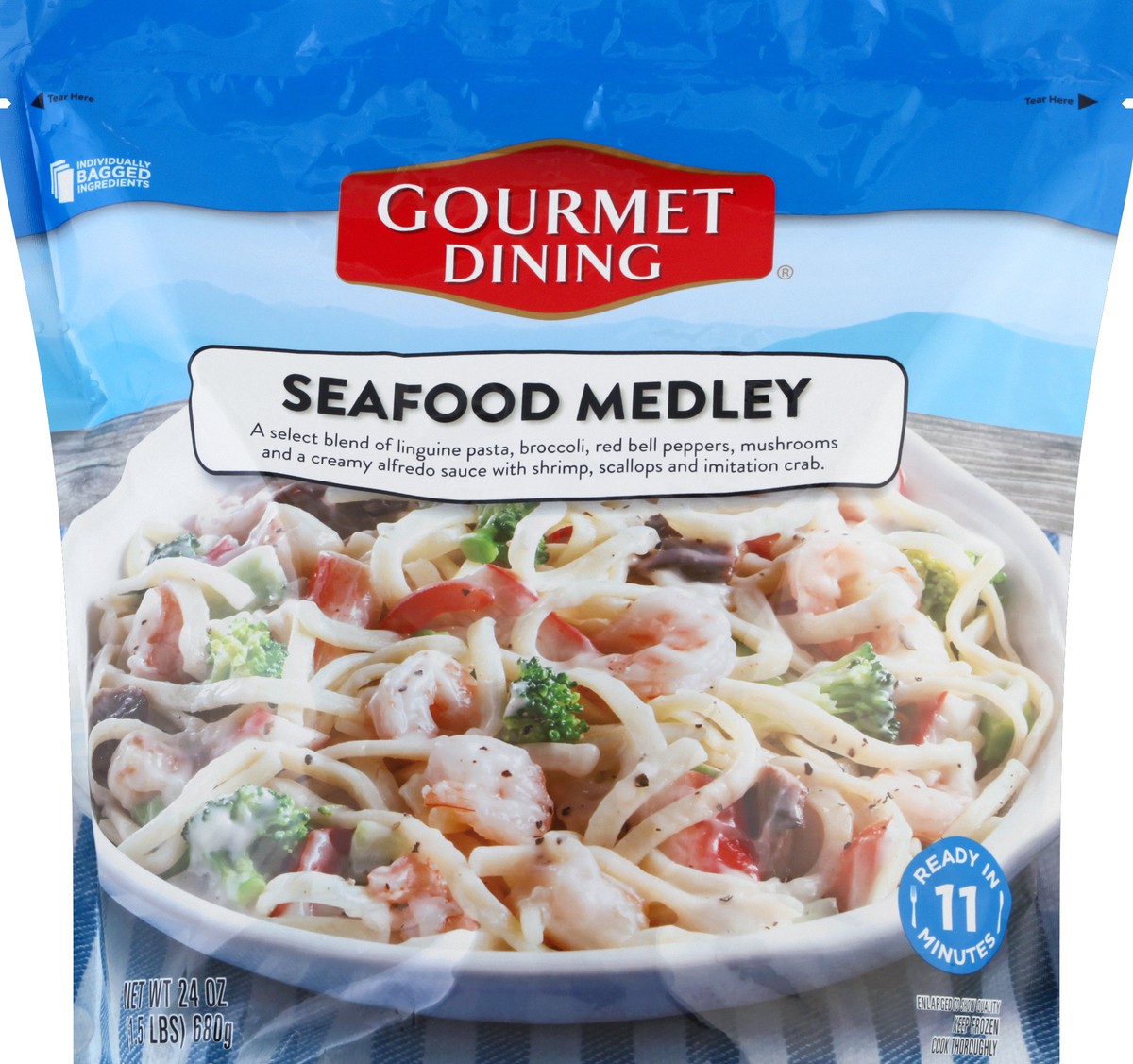 slide 1 of 8, Gourmet Dining Seafood Medley 24 oz, 24 oz