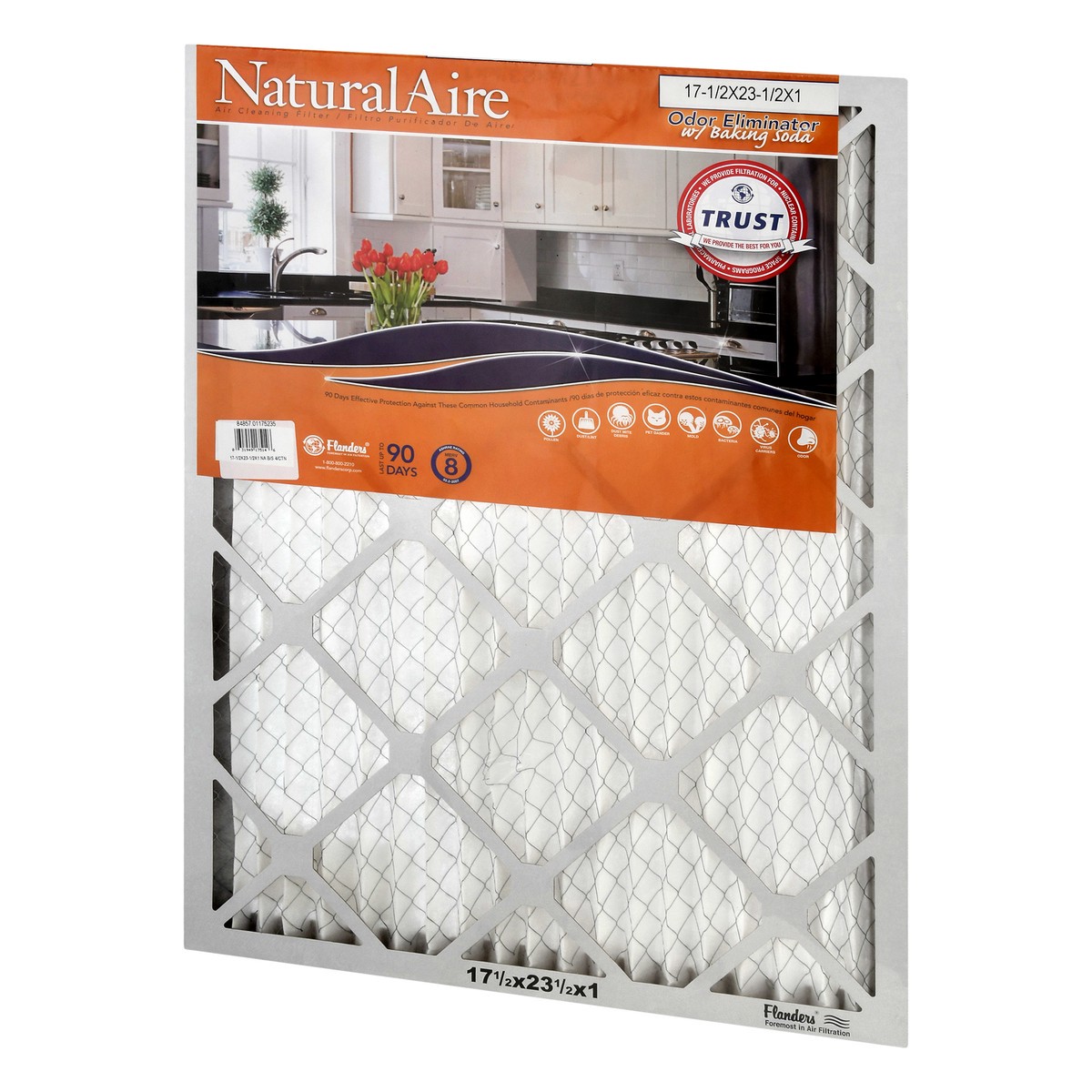 slide 3 of 11, Natural Aire 17-1/2 x 23-1/2 x 1 Odor Eliminator with Baking Soda Air Cleaning Filter 1 ea, 1 ct