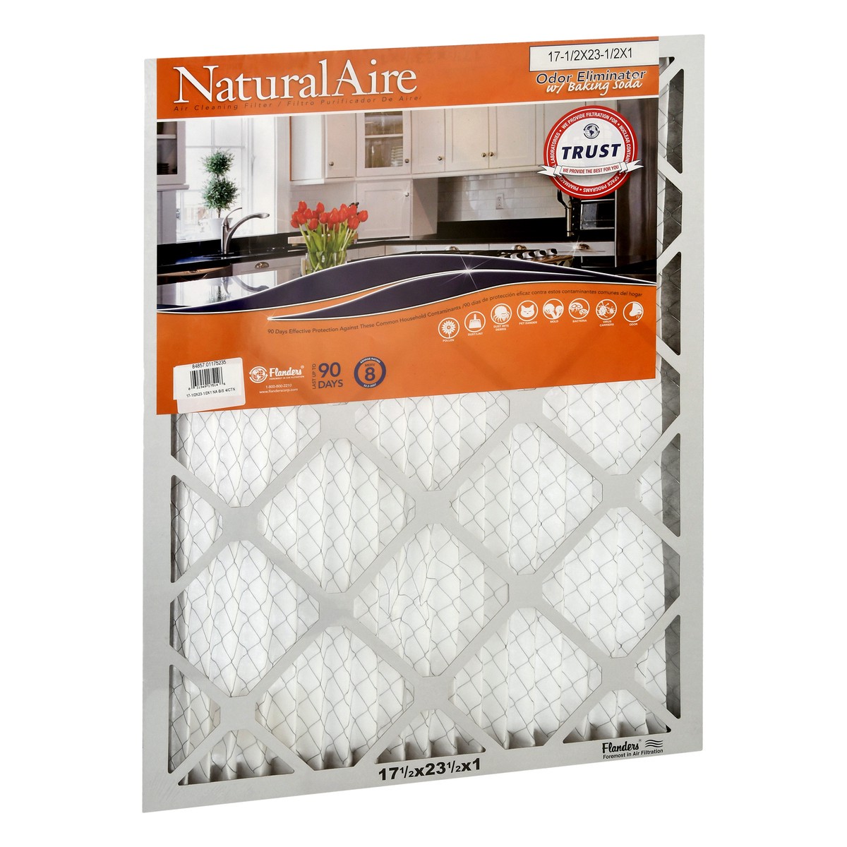 slide 6 of 11, Natural Aire 17-1/2 x 23-1/2 x 1 Odor Eliminator with Baking Soda Air Cleaning Filter 1 ea, 1 ct
