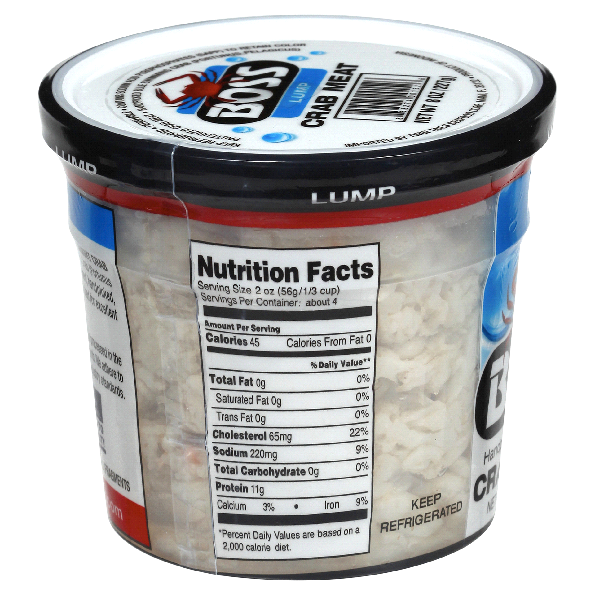 slide 8 of 17, Boss Handpick Pasteurized Crab Meat, Lump, 8 oz, 8 oz