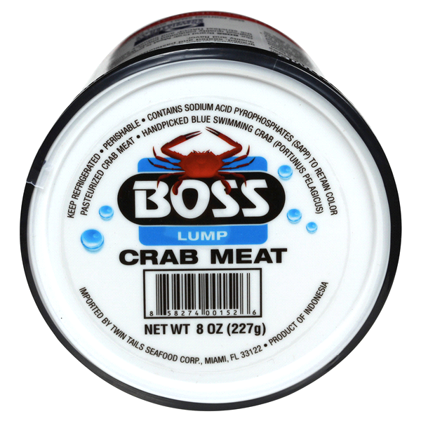 slide 8 of 17, Boss Handpick Pasteurized Crab Meat, Lump, 8 oz, 8 oz
