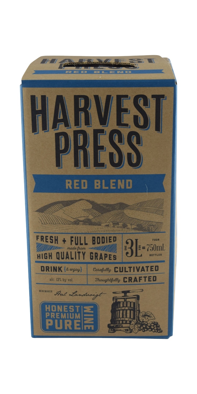 slide 1 of 1, Harvest Press Red Blend Box, 3 liter