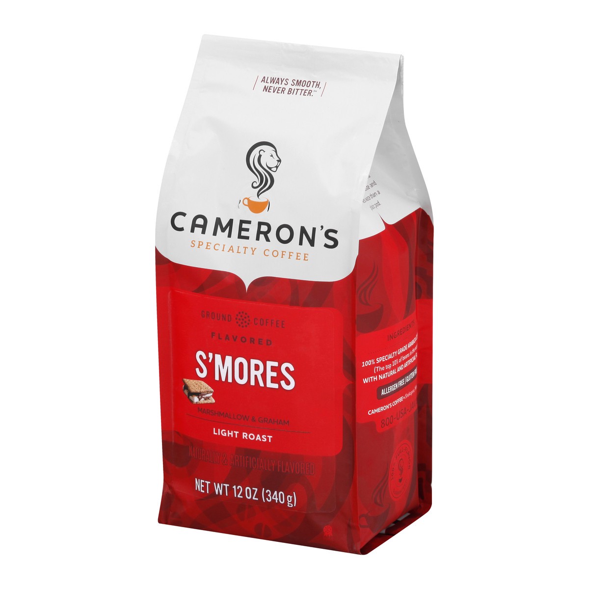 slide 5 of 12, Cameron's Light Roast Ground S'mores Coffee - 12 oz, 12 oz