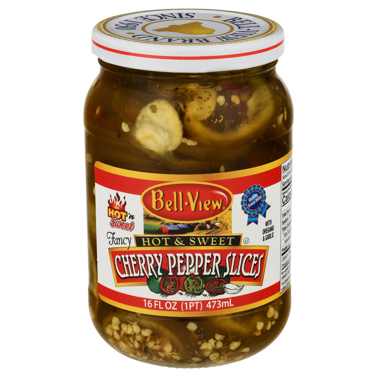 slide 2 of 13, Bell-View Slices Hot & Sweet Cherry Pepper 16 fl oz, 16 fl oz