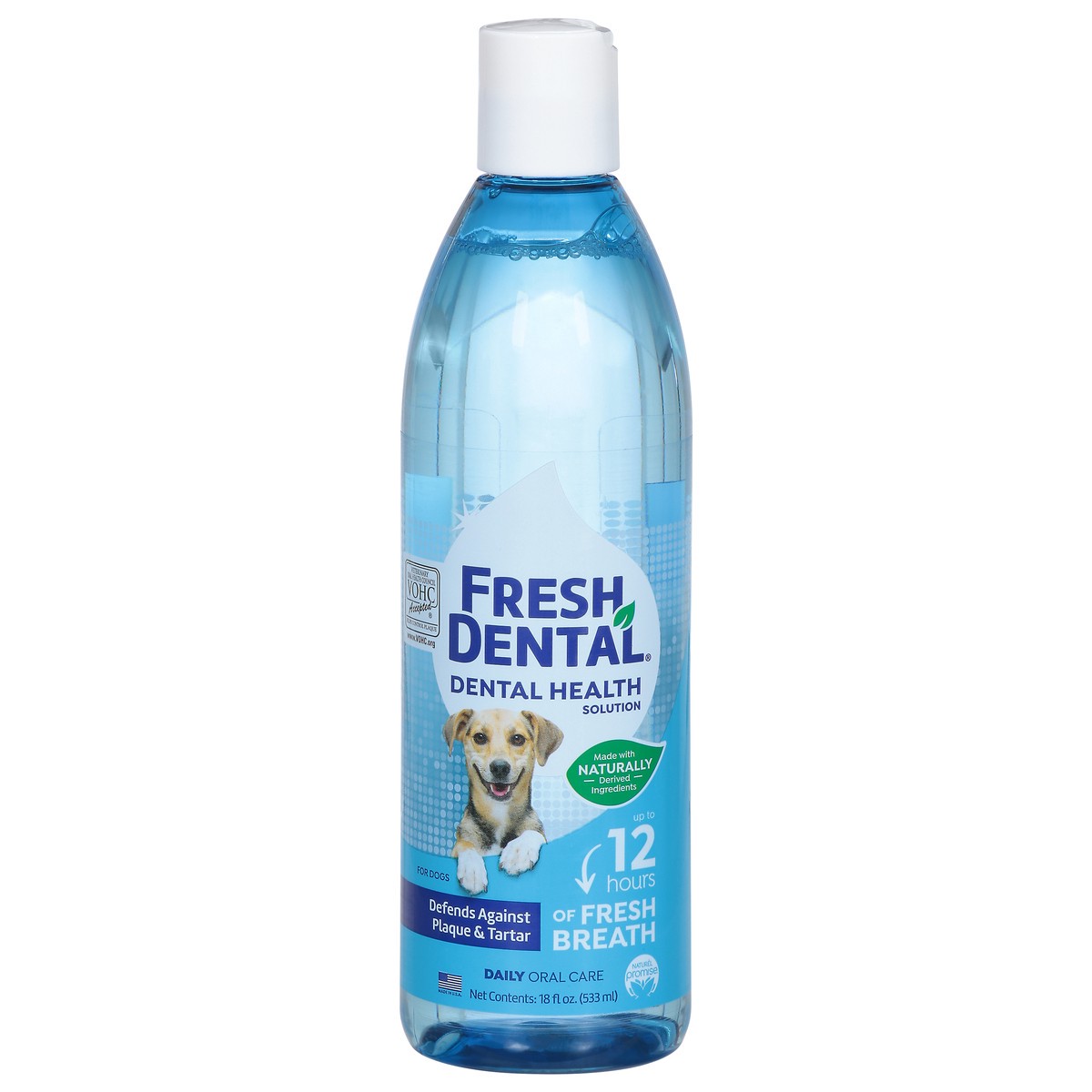 slide 1 of 3, Fresh Dental For Dogs Dental Health Solution 18 fl oz, 18 fl oz