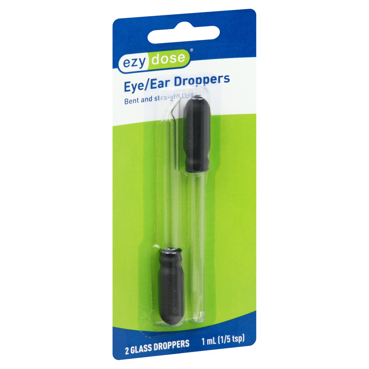 slide 9 of 9, EZY Dose 1 ml Glass Eye/Ear Droppers 2 ea, 2 ct