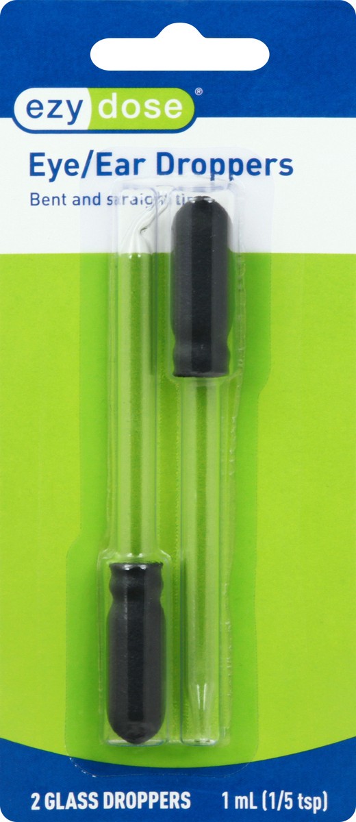 slide 6 of 9, EZY Dose 1 ml Glass Eye/Ear Droppers 2 ea, 2 ct