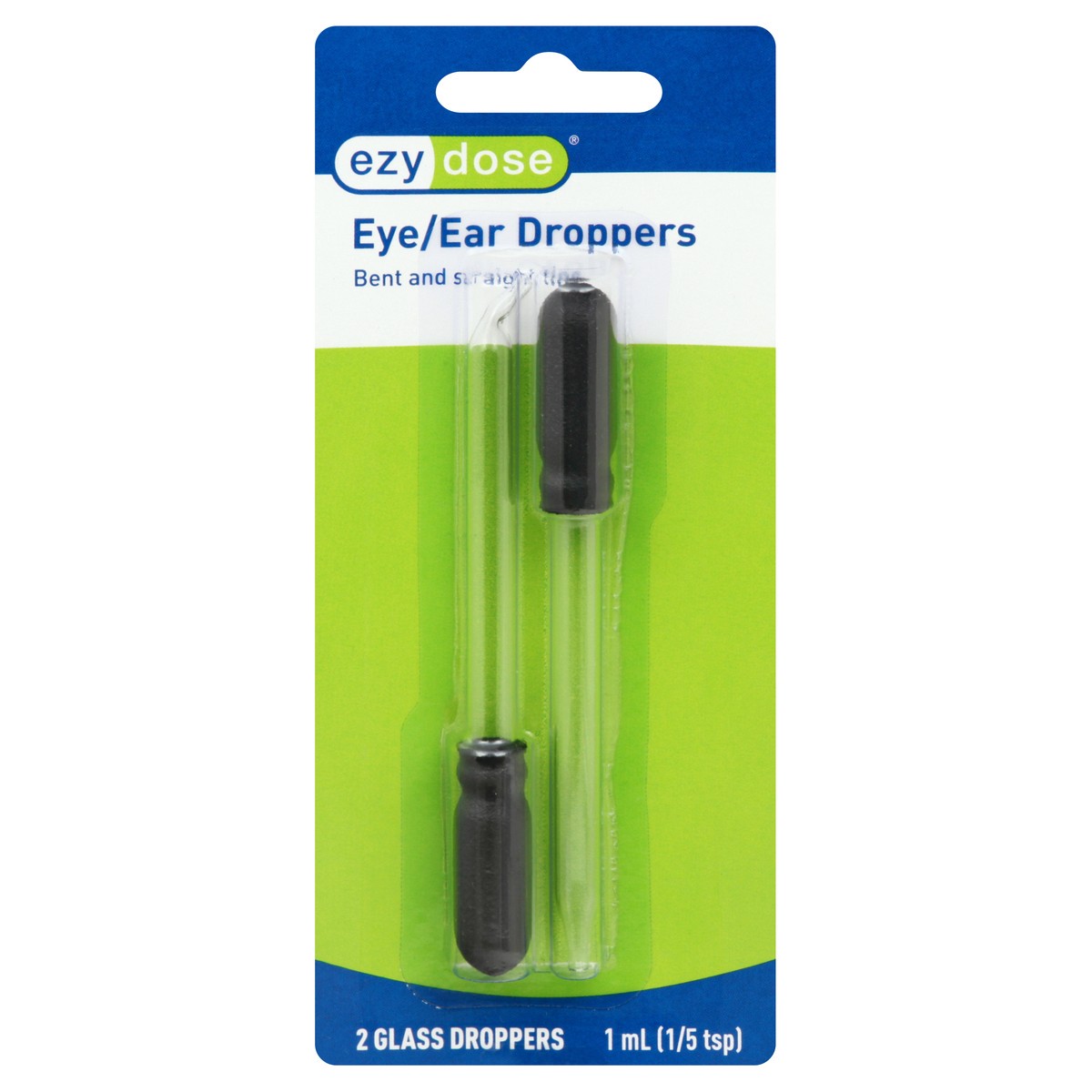 slide 4 of 9, EZY Dose 1 ml Glass Eye/Ear Droppers 2 ea, 2 ct