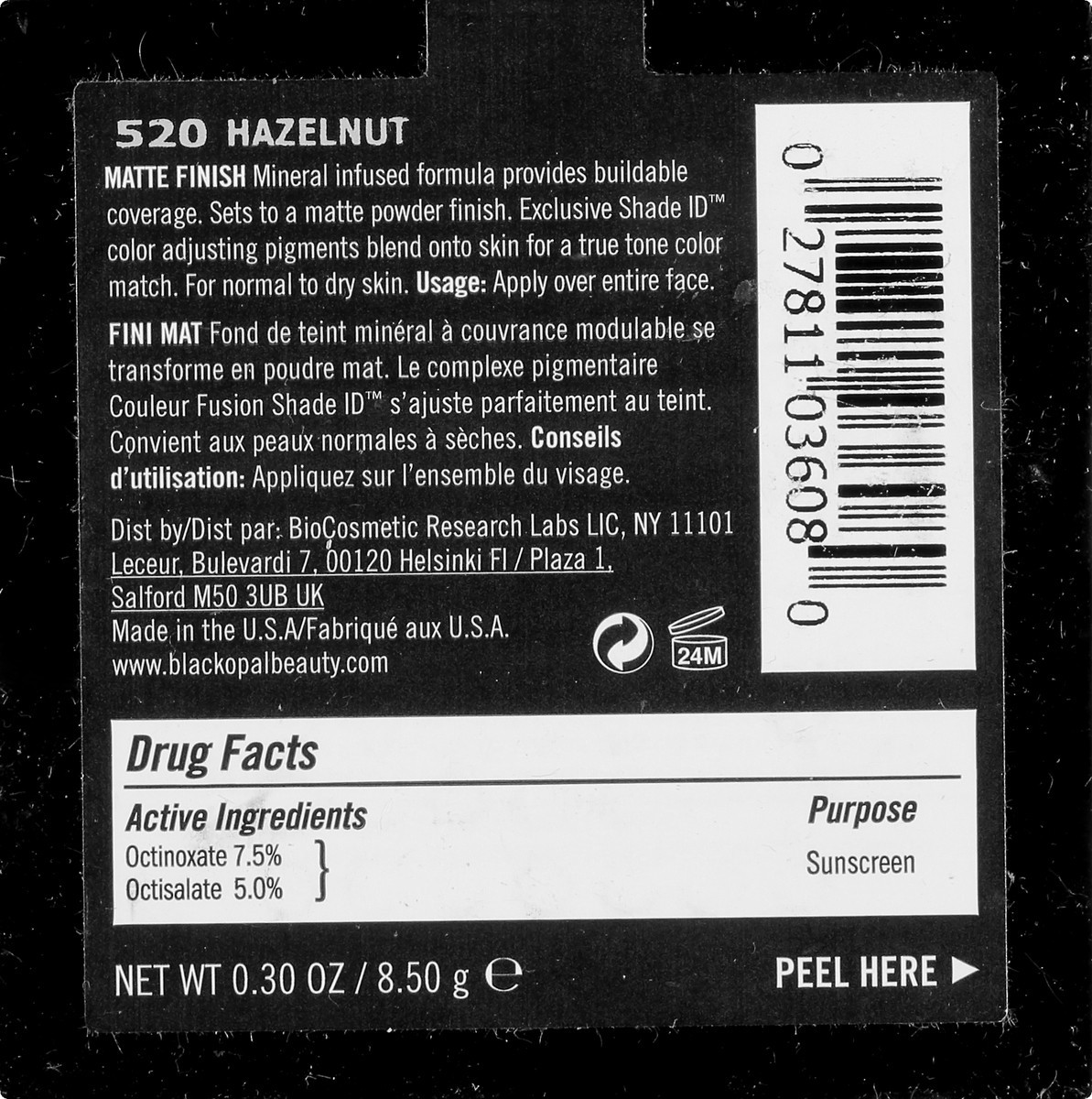 slide 3 of 9, BLK/OPL True Color Broad Spectrum SPF 15 Hazelnut 520 Mineral Matte Creme Powder Foundation 0.3 oz, 0.3 oz