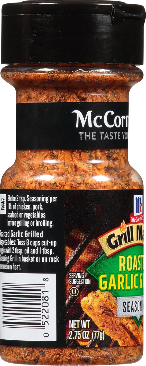 slide 5 of 7, McCormick Grill Mates Roasted Garlic & Herb Seasoning, 2.75 oz, 2.75 oz