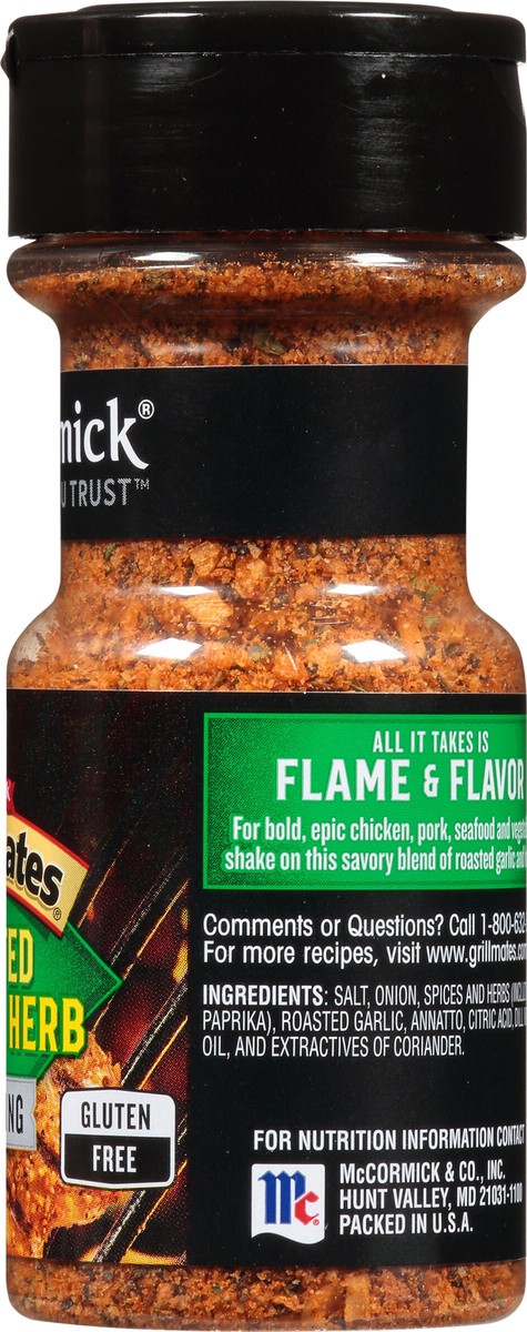 slide 2 of 7, McCormick Grill Mates Roasted Garlic & Herb Seasoning, 2.75 oz, 2.75 oz