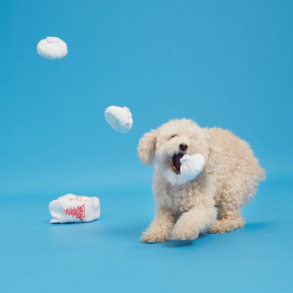 slide 5 of 5, BARK dumplings dog toy - Andi's Famous Dumplings, 1 ct