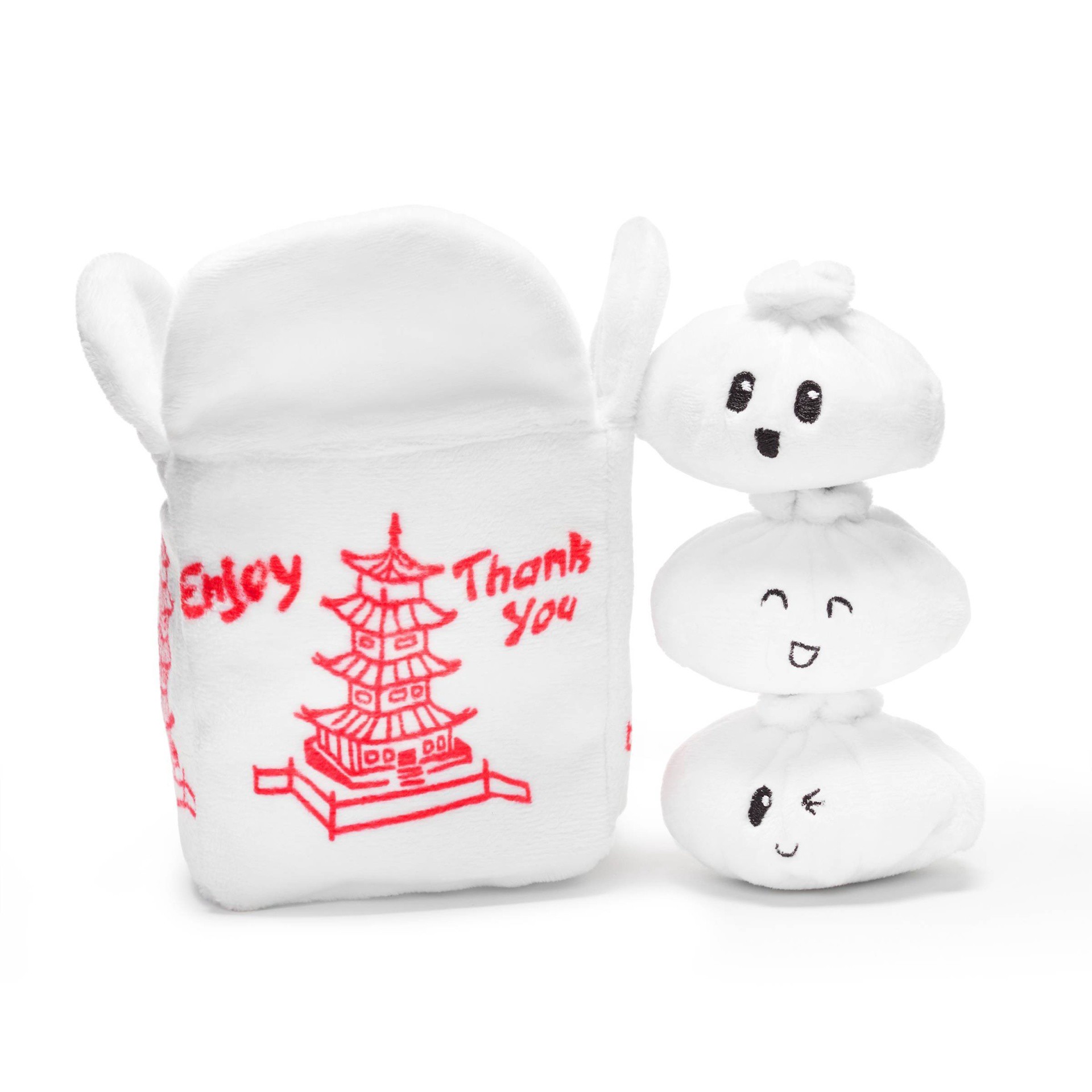 slide 1 of 5, BARK dumplings dog toy - Andi's Famous Dumplings, 1 ct