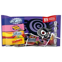Mars STARBURST, LIFE SAVERS, HUBBA BUBBA & LIFE SAVERS Gummies Halloween Candy Assortment, 65 Ct Bulk Bag