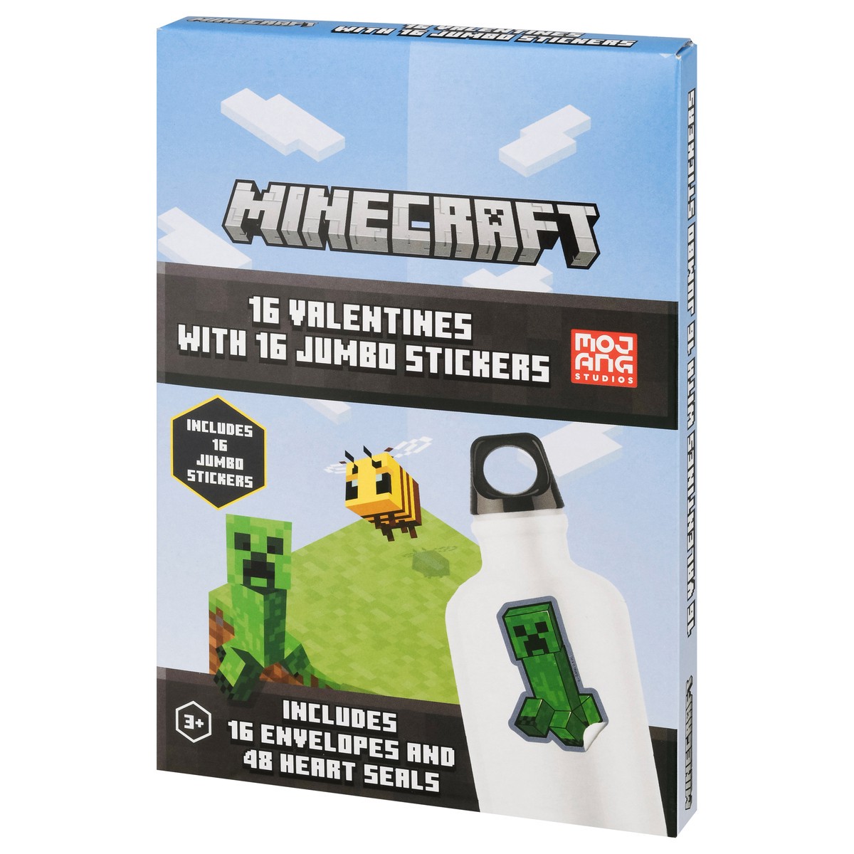 slide 9 of 9, IG Design Group Minecraft Valentines with Jumbo Stickers 32 Pieces 1 ea, 1 ct