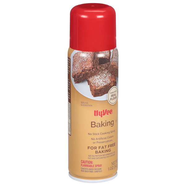 slide 1 of 1, Hy-vee Baking No Stick Cooking Spray, 5 oz