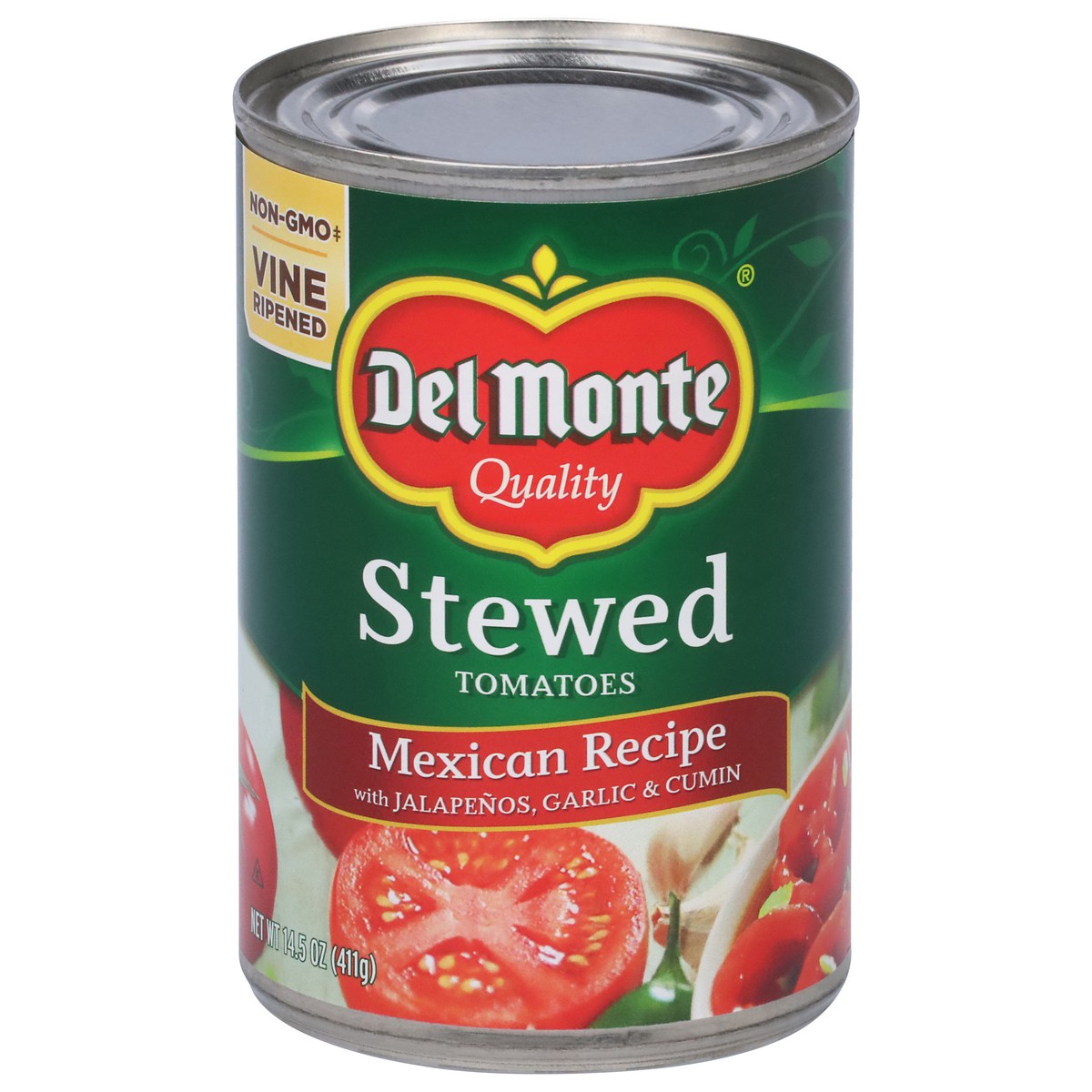 slide 1 of 9, Del Monte Mexican Recipe Stewed Tomatoes 14.5 oz, 14.5 oz