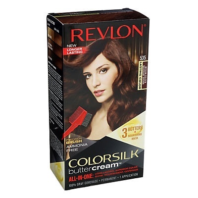 slide 1 of 1, Revlon Colorsilk Buttercream 535 Medium Golden Mahogany Brown, 1 ct