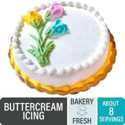 Bakery Fresh Spring Single Layer Cake with White Buttercream Icing - 24 oz