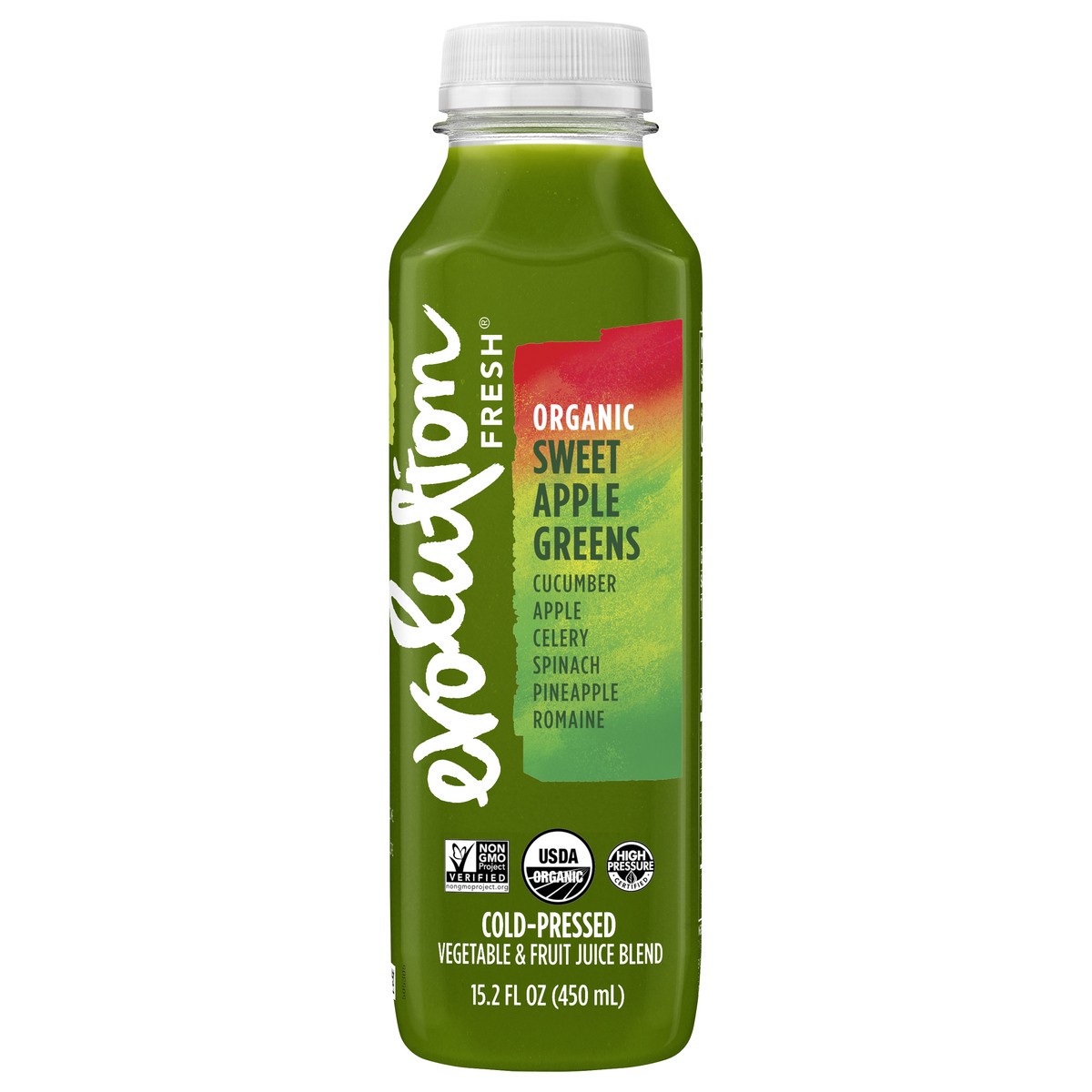 slide 3 of 12, Evolution Fresh Organic Sweet Apple Greens Cold-Pressed Vegetable & Fruit Juice Blend 15.2 oz., 