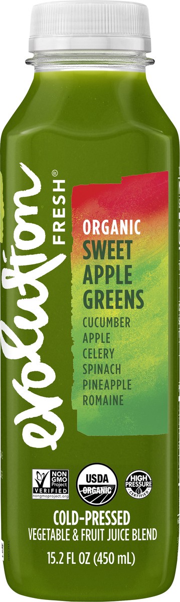 slide 8 of 12, Evolution Fresh Organic Sweet Apple Greens Cold-Pressed Vegetable & Fruit Juice Blend 15.2 oz., 