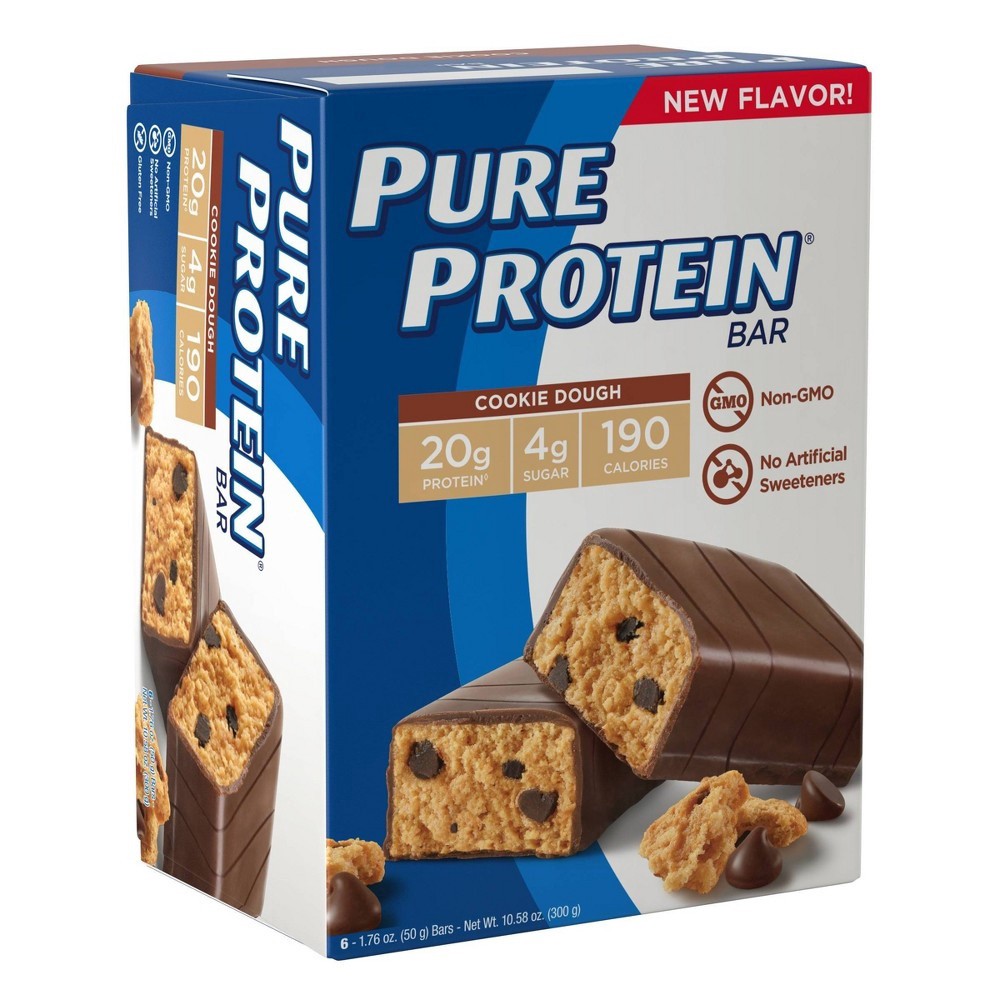 slide 2 of 3, Pure Protein Cookie Dough Bar, 6 ct