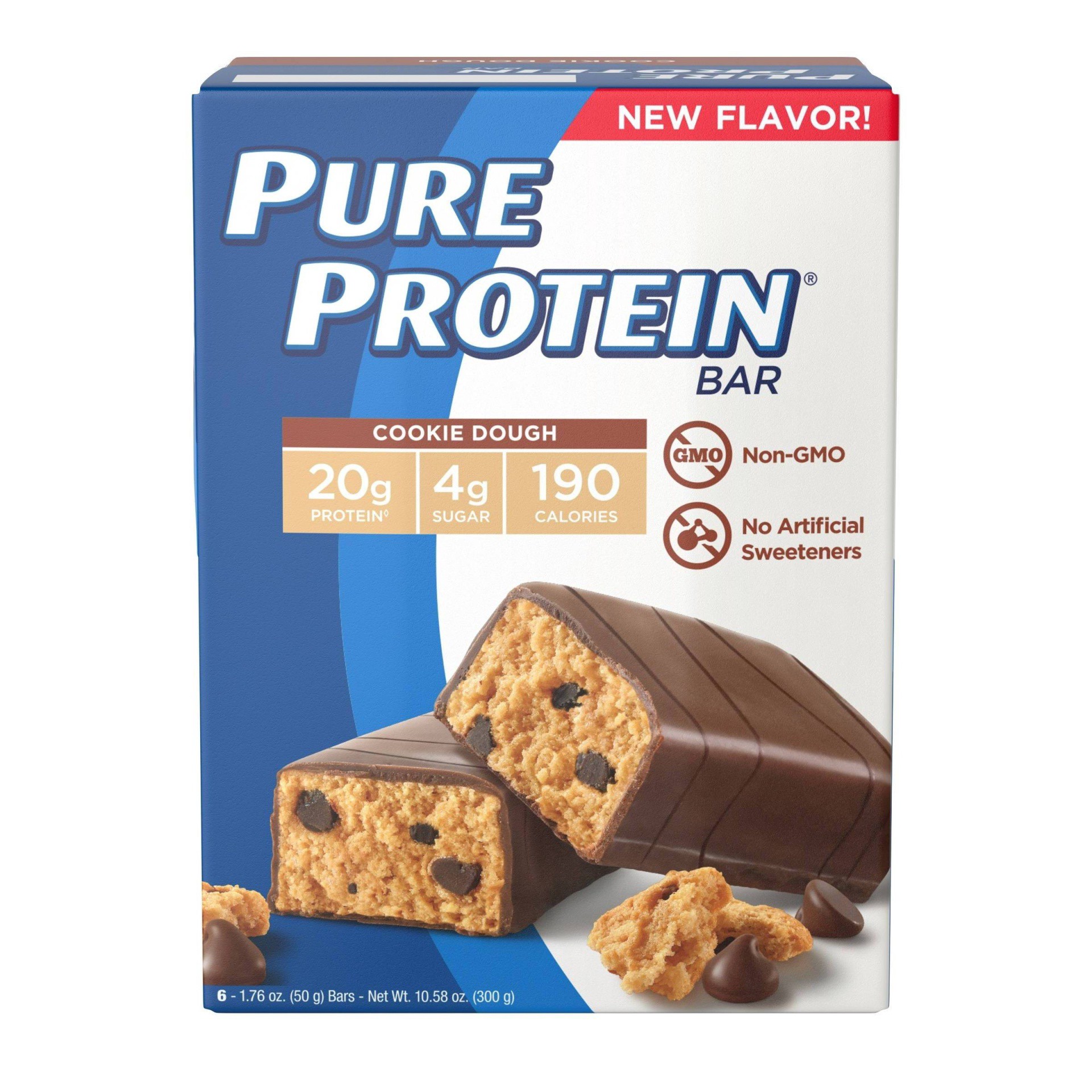 slide 1 of 3, Pure Protein Cookie Dough Bar, 6 ct