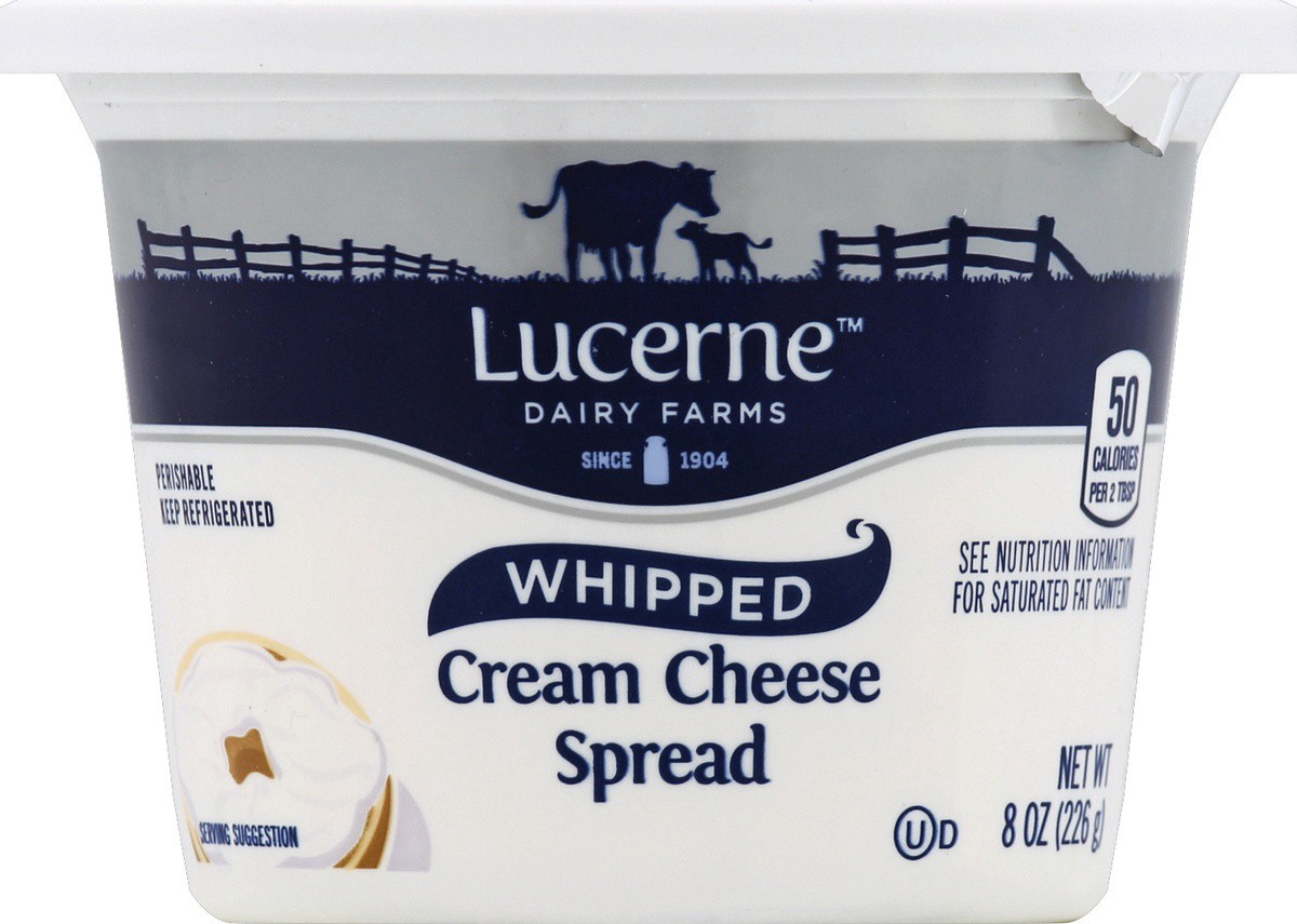 slide 2 of 3, Lucerne Dairy Farms Lucerne Cream Cheese Spread Whipped, 8 oz