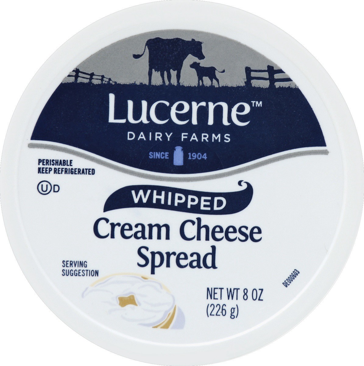 slide 3 of 3, Lucerne Dairy Farms Lucerne Cream Cheese Spread Whipped, 8 oz