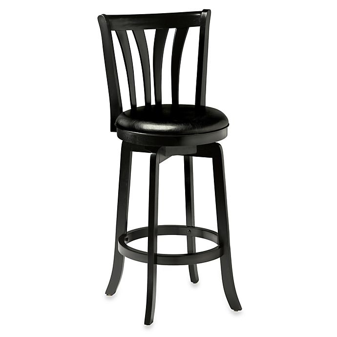 slide 1 of 1, Hillsdale Savana Swivel Bar Stool - Black, 30 in