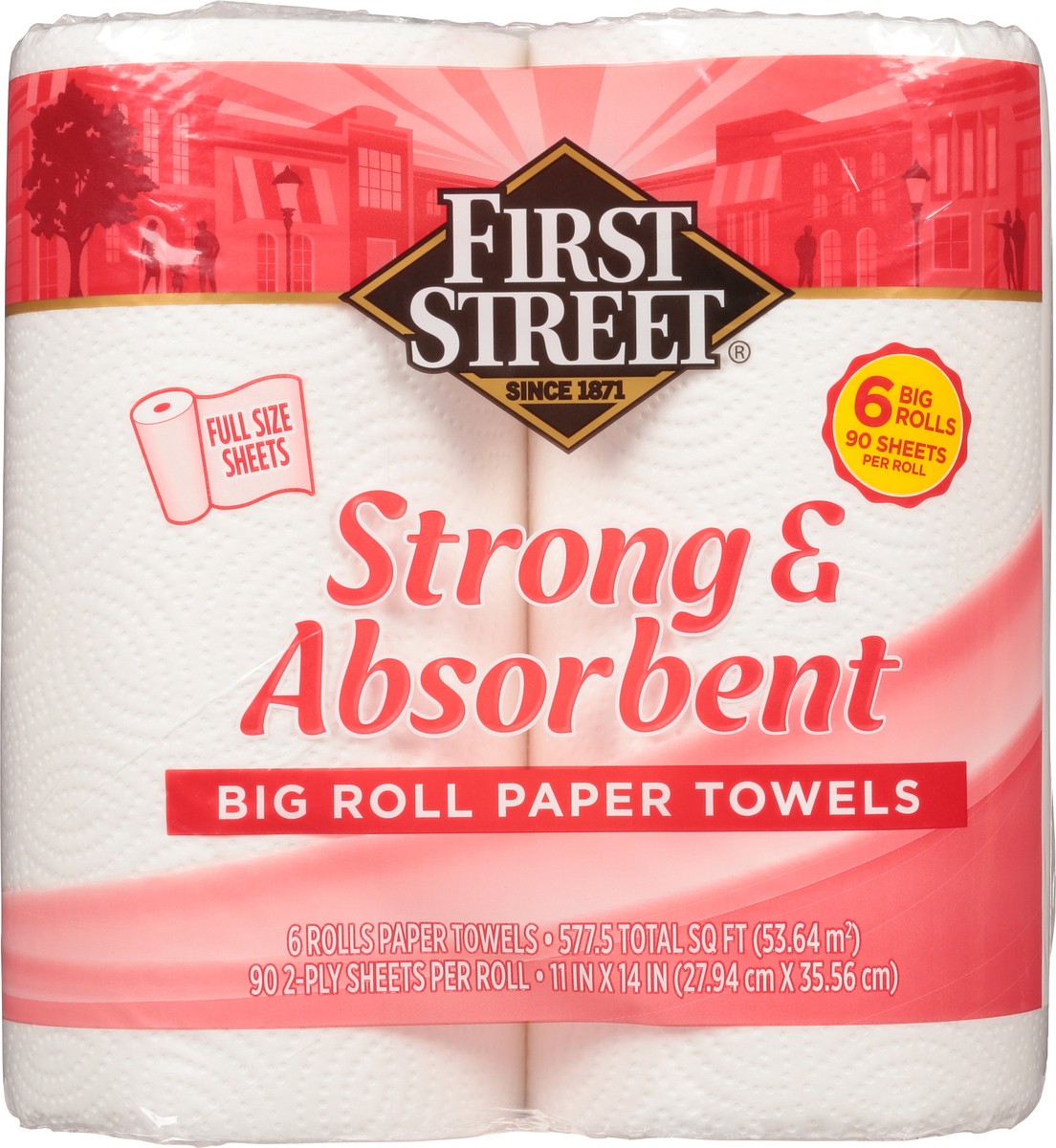 slide 5 of 11, First Street Premium Big Towel, 6 ct