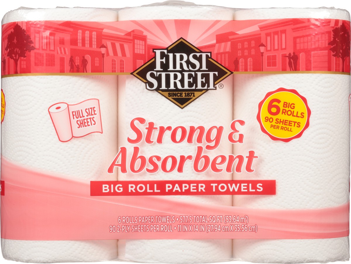 slide 2 of 11, First Street Premium Big Towel, 6 ct