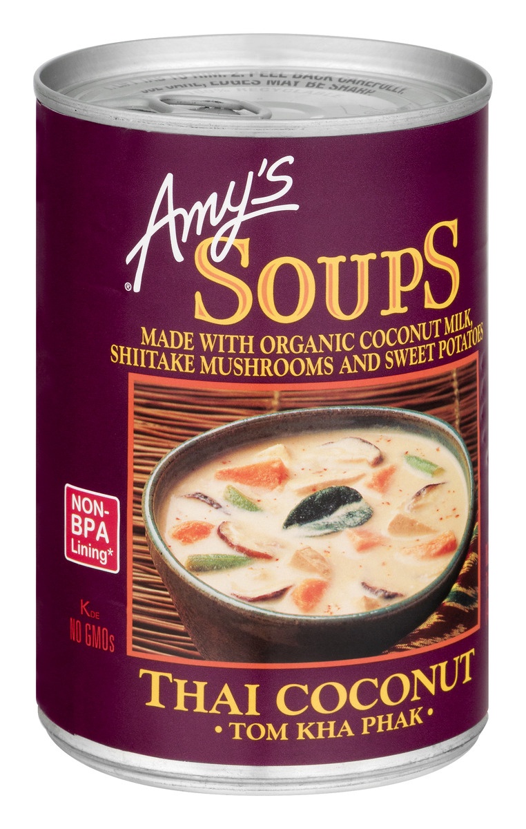 slide 2 of 9, Amy’s Thai Coconut Soup (Tom Kha Phak), 14.1 oz