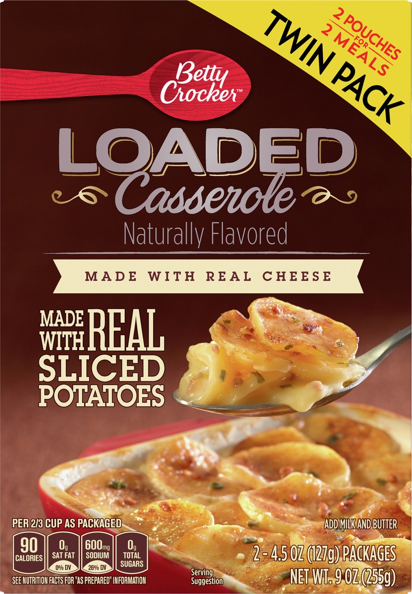 slide 11 of 14, Betty Crocker Loaded Casserole Potatoes, 9 oz, 2 ct