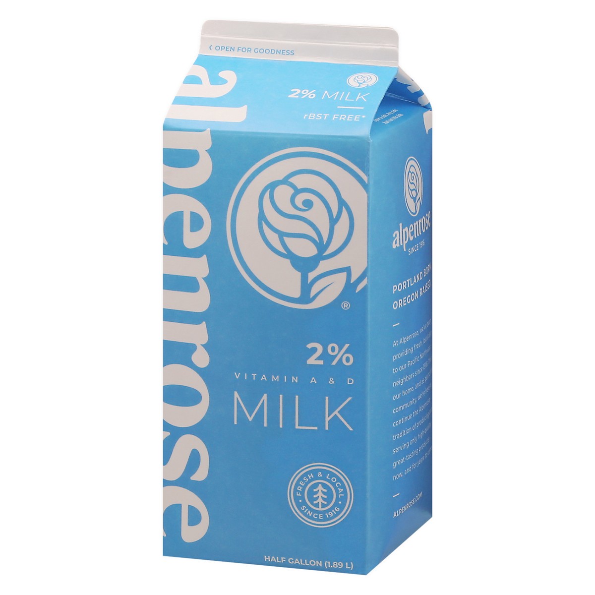 slide 8 of 14, Alpenrose 2% Milk 0.5 gl Carton, 1/2 gal