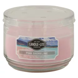 Candle-Lite Pink Shoreline Candle 1 Each