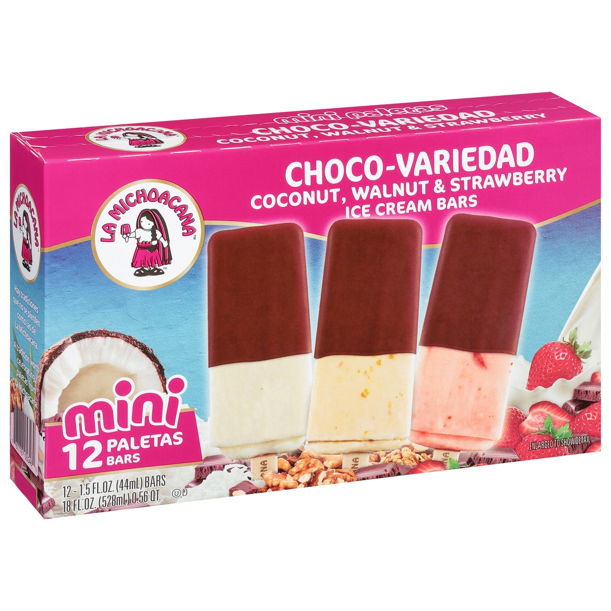 slide 2 of 9, Helados Mexico Mini Choco-Variedad Ice Cream Bars 12 - 1.5 fl oz ea, 12 ct