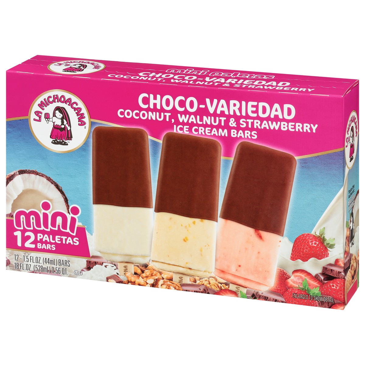 slide 3 of 9, Helados Mexico Mini Choco-Variedad Ice Cream Bars 12 - 1.5 fl oz ea, 12 ct