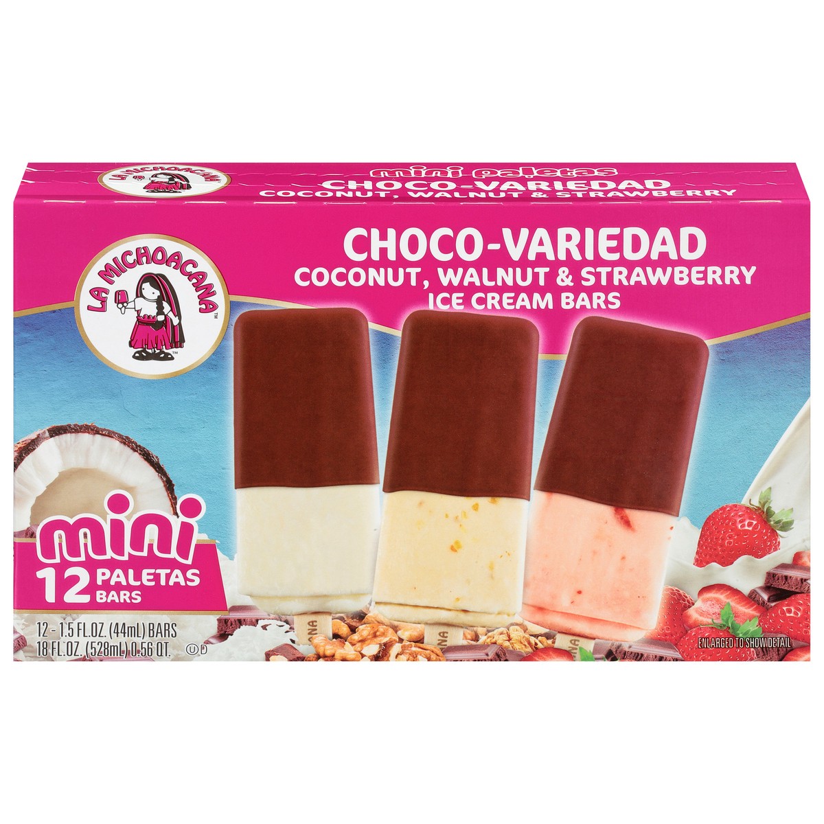 slide 1 of 9, Helados Mexico Mini Choco-Variedad Ice Cream Bars 12 - 1.5 fl oz ea, 12 ct