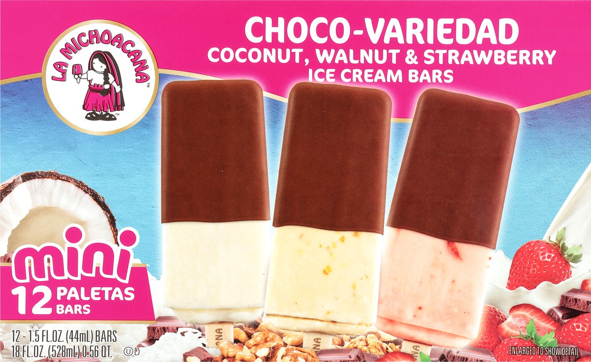 slide 4 of 9, Helados Mexico Mini Choco-Variedad Ice Cream Bars 12 - 1.5 fl oz ea, 12 ct