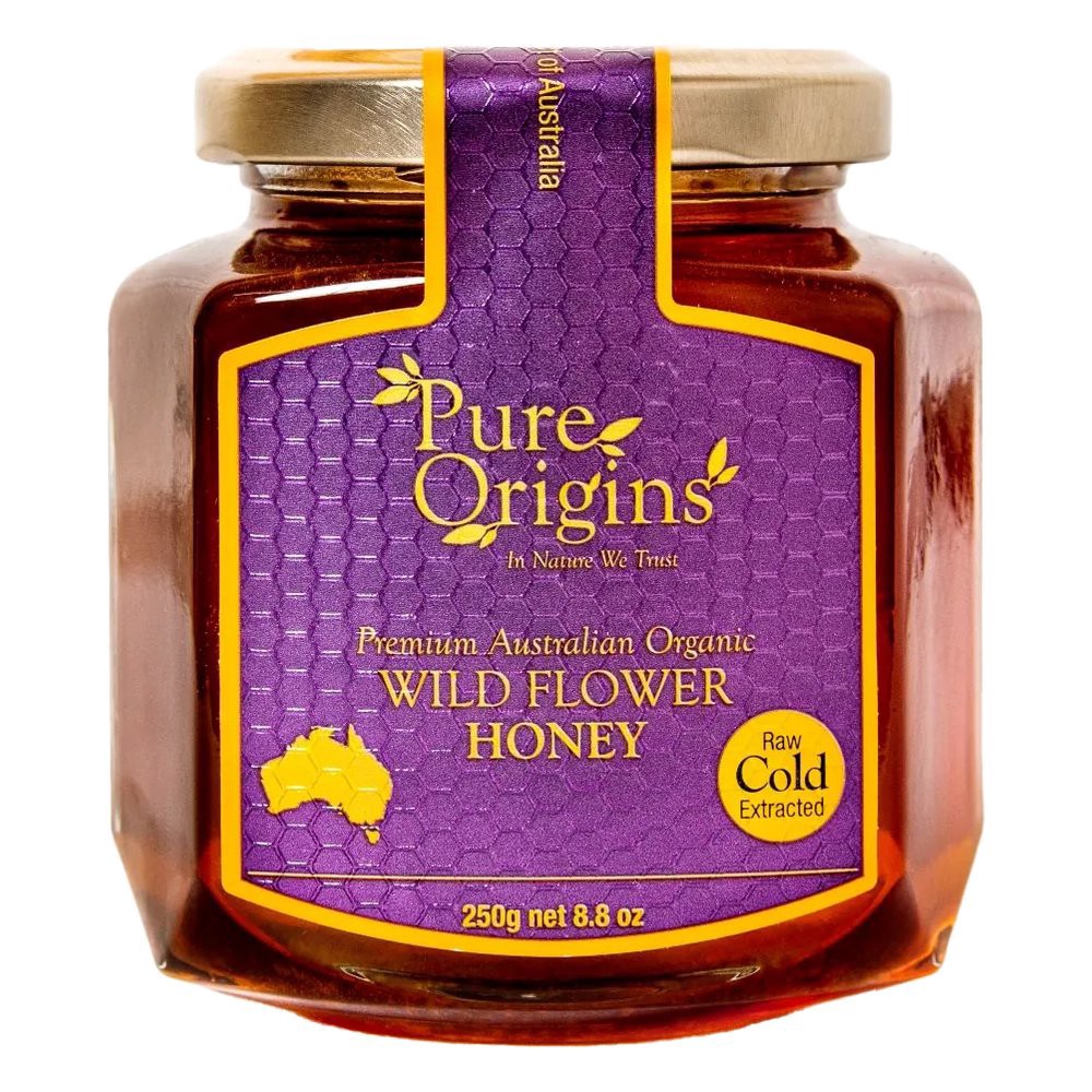 slide 1 of 1, Pure Origins Raw Wild Flower Honey, 8.8 oz