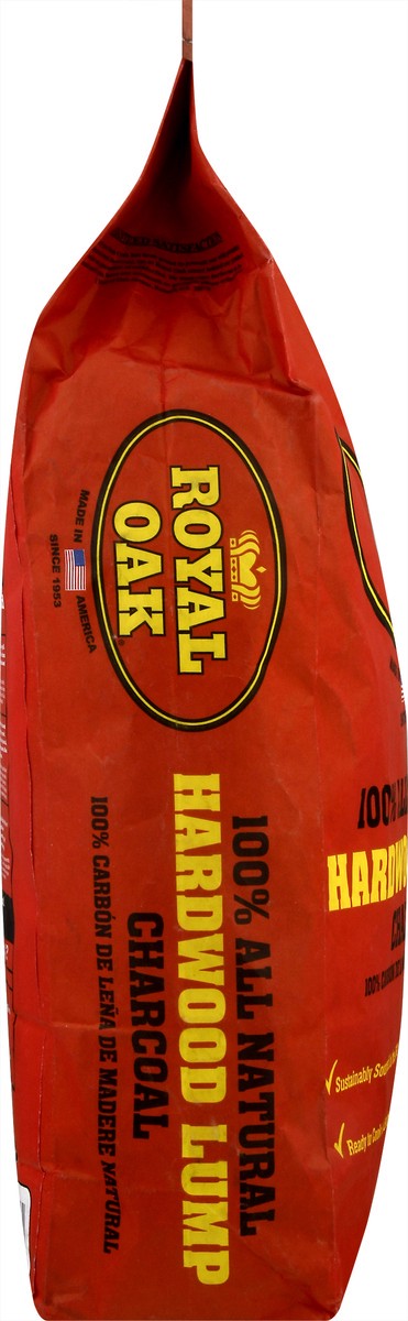 slide 9 of 9, Royal Oak 100% Natural Hardwood Lump Charcoal 8 lb, 8 lb