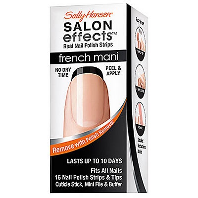 slide 1 of 1, Sally Hansen Salon Effects French Manicure Noir Boudoir, 1 ct